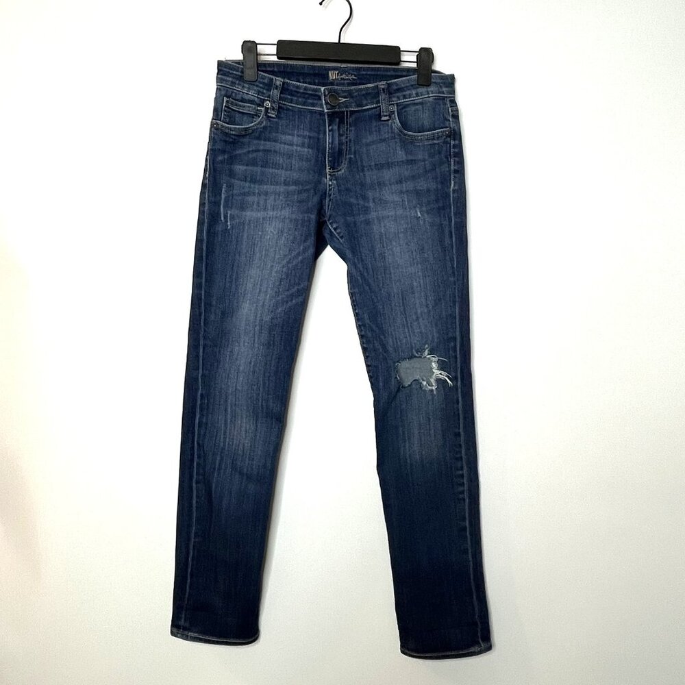 Kut from the Kloth Distressed Skinny Jeans, Stretch, Casual, Comfort, Size 4